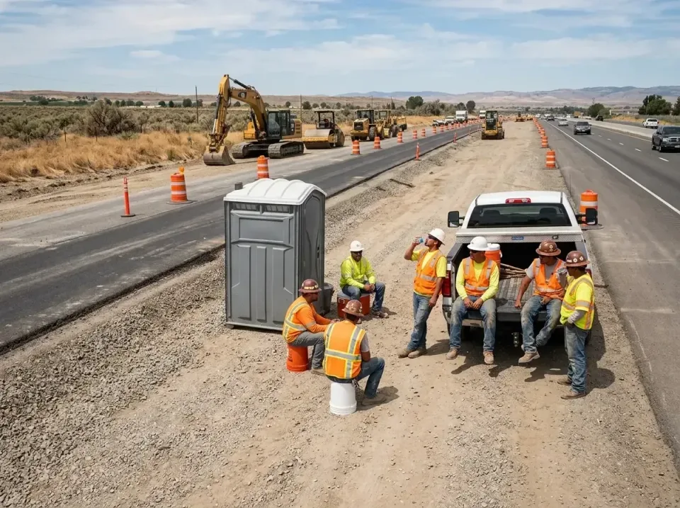 highway-road-construction-crew-007 — frequently asked questions, Porta Potty and Restroom Rentals in Everett, WA